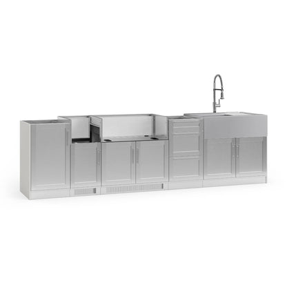 Signature Series 7PC Custom Outdoor Kitchen · 304 Stainless Steel · Shaker Door